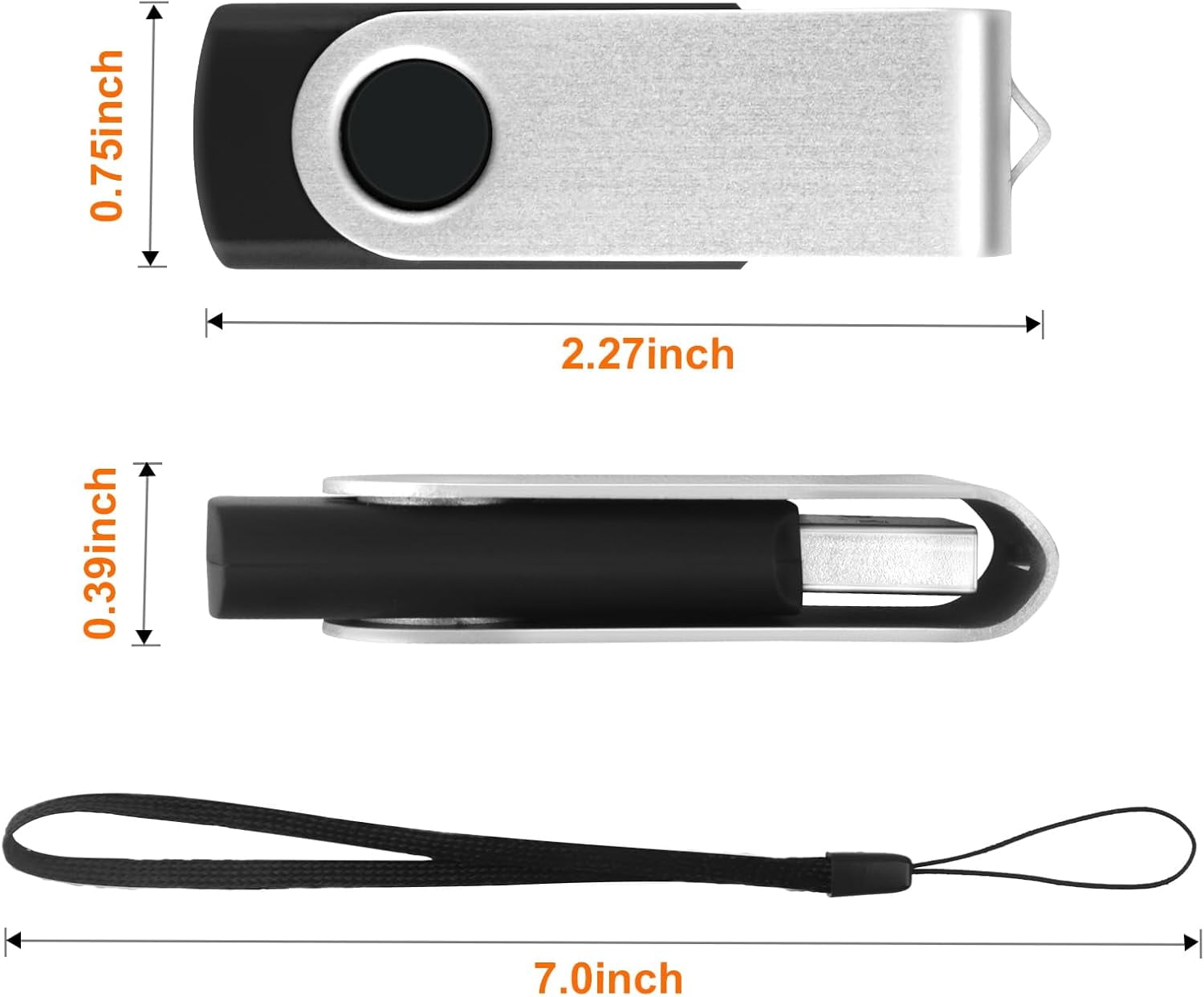 512MB 50Pack USB2.0 USB Flash Drive(50 Pack 512MB, Mix Color)