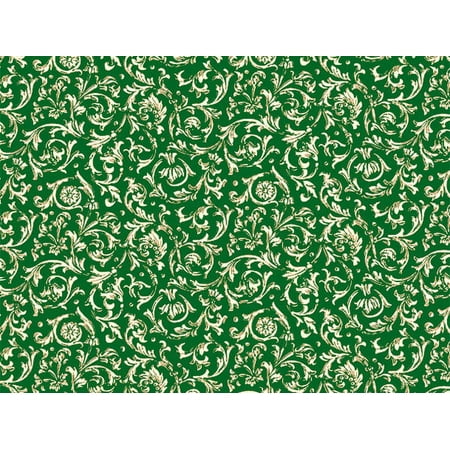 Pack of 1, Gold Florentine 26" x 833' Full Ream Roll Gift Wrap for Holiday, Party, Kids' Birthday, Wedding & Special Occasion Packaging