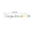 Harliver Drive Safe Car Mirror Deca, I Love You Rearview Vinyl Decal