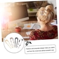 thumbnail image 4 of 12 pcs Women Pins Accessories Vintage Hair Acetate Chignon French Pin for HanfPrinting Updo Clips Cos Cellulose Hairpins Chopsticks Forks Antique Retro Elegant Hairpin Simple, 4 of 5