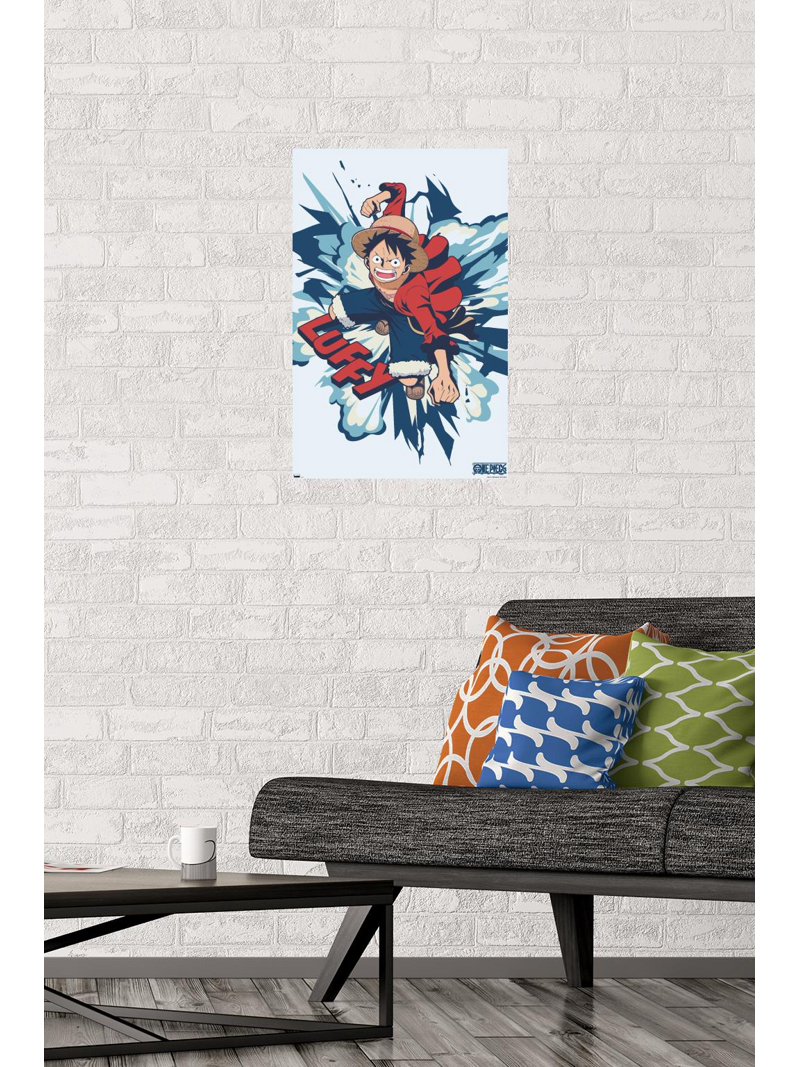 One Piece: Fishman Island - Luffy Punch Wall Poster, 14.725