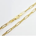 thumbnail image 4 of Gold Paperclip Chain Necklace, Dainty 10K Yellow Gold Link Chain, 4 of 6