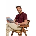 thumbnail image 5 of COOFANDY Mens Fitted Polo Shirts Summer Breathable Golf Collared T Shirts with Pocket for Men, 5 of 7