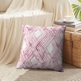 thumbnail image 4 of LALILO Throw Pillow Covers Geometric Pink Zigzag White Backdrop Cushion Cover 18" x 18", 1220 Pack, 4 of 6