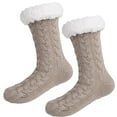 thumbnail image 2 of Blczomt Socks for Women Crew Boot Slipper Sock Soft Warm Non Slip Yellow Socks for Women, 2 of 5