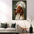 thumbnail image 2 of Treeing Walker Coonhound Dog Canvas Wall Art, Treeing Walker Coonhound Dog Poster Print Kitchen Wall Art, Kitchen Animal Pictures Wall Decor For Dining Room, 2 of 6