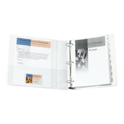 Avery Consumer Products AVE68060 D-Ring Frame View Binder- 1-.50in. Capacity- 11in.x8-.50in.- White