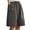 Dark Gray, variant on Women’s Minimalist Solid Color Faux Linen 5-Inch Shorts