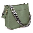 thumbnail image 1 of AUYOCO Bolso bandolera de piel vegana para mujer, bolso cruzado con correa para guitarra, bolsillos con cremallera, bolso de hombro, 1 of 5