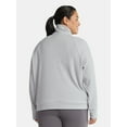 thumbnail image 3 of Avia Women's and Women's Plus Corded Mock Neck Pullover with Long Sleeves, Sizes XS-4X, 3 of 5
