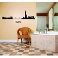 thumbnail image 1 of Taipei China City Skyline View Travel Trip Vacation B & B Breakfast Lunch Maps USA Holiday Weekend Holiday Gift Decorating Ideas Girl Boy Bedroom Wall Decal Sticker - Size: 12 Inch x 32 Inch, 1 of 3