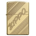 thumbnail image 2 of Zippo Armor High Polish Brass Coiled Pocket Lighter, 2 of 6