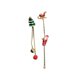 thumbnail image 1 of Pendientes largos con borlas de Papá Noel móviles para mujer Navidad, 1 of 5