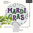 thumbnail image 2 of Ullo0ord 2D Flat Craig Bachman, 8*8in Metal Sign Glitter Mardi Gras Wall Door Hanger Sign, 2 of 6