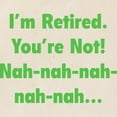thumbnail image 2 of CafePress - I'm Retired Tote Bag - Unisex Canvas Tote Bag, Beige, 1-Piece, 2 of 7