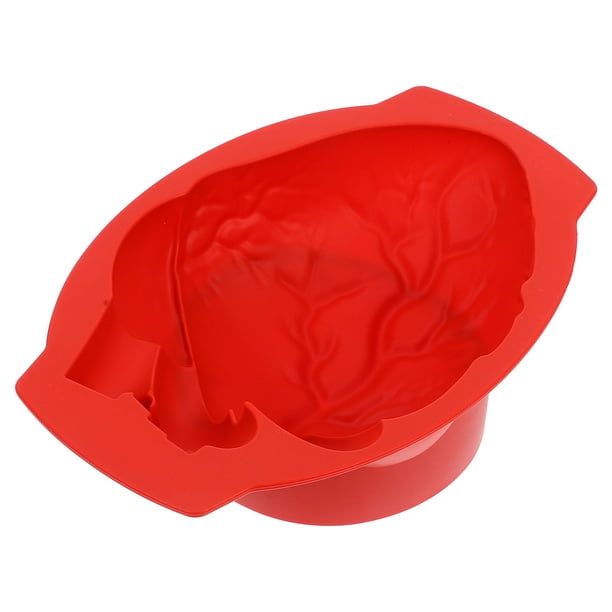 Molde de silicona con forma de corazón para Chocolate, molde para Fondant en forma de corazón para Halloween, molde para pastel