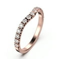 thumbnail image 2 of Radhika2 Curved Diamond Moissanite Ring 10K rose gold, 2 of 4