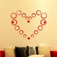 thumbnail image 3 of 3D Circles Ring Wall Stickers Room Wallpaper Home Decor, 3 of 7