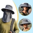 thumbnail image 5 of Sombrero de protección solar UV de ala ancha con protector facial y cubierta para el cuello (gris oscuro) TUNC Sencillez, 5 of 5