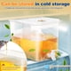 thumbnail image 2 of Dispensador de bebidas para refrigerador con grifo: Dispensador de agua de 2 galones - Contenedor de jugo de bebida a prueba de fugas - Jarra de plástico para limonada y té para fiestas, 2 of 6