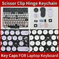 thumbnail image 1 of Replacement Brand New Keycap Key Cap Scissor Clip Hinge Rubber Pad Button For Logitech K380 White Black Pink Grey 2 Keys Hinge Rubber, 1 of 5