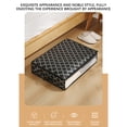 thumbnail image 5 of Foldable Sturdy Under Bed Storage Box with Handles & Clear Window, Zipper Lid, Blankets Clothes Comforters Storage Bin Organizer for Bedroom and Closet, 24X 18 X 6 Inch, 5 of 8