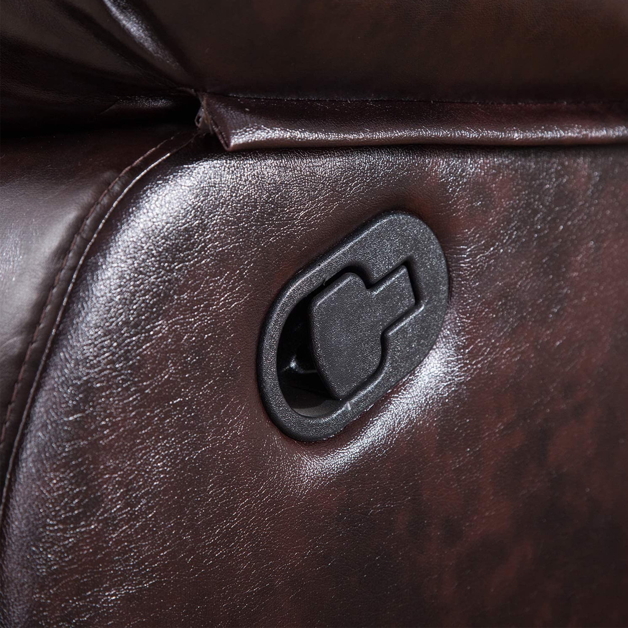 Kepooman Brown PU Leather Heated Massage Recliner Chair with 8 Vibration Points for Living Room Kepooman Brown PU Leather Heated Massage Recliner Chair with 8 Vibration Points for Living Room