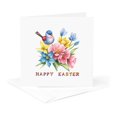 thumbnail image 5 of 3drose, Charming Blue Bird and Colorful Flowers. Happy Easter Gift, Charm, 12 Greeting Cards with Envelopes, 5 of 7