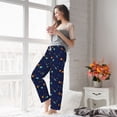 thumbnail image 5 of Salouo Space Galaxy Print Women's Pajama Pants Casual Loose Sweatpants PJs Flowy Pants Drawstring Palazzo for Women Wide Leg Pants Lounge Pajama -X-Large, 5 of 8
