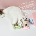 thumbnail image 5 of Catnip Rotating Ball Toy For Cats, Interactive Chew & Clean Teeth Toy With Crinkle Sound, Pink Crab Shaped Cat Lick Mat Toy, 1Pc, 5 of 8