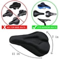 thumbnail image 2 of Funda para sillín de bicicleta, cómoda almohadilla para sillín de bicicleta de gel de silicona, adecuada para bicicletas de montaña, bicicletas de carretera, hombres y mujeres ER, 2 of 4
