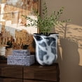 thumbnail image 4 of Xanthippe Irregular Hand-blown Colored Glaze Vase；Table Vase；Wide-mouth Vase；Modern Sculptural Vase, 4 of 10