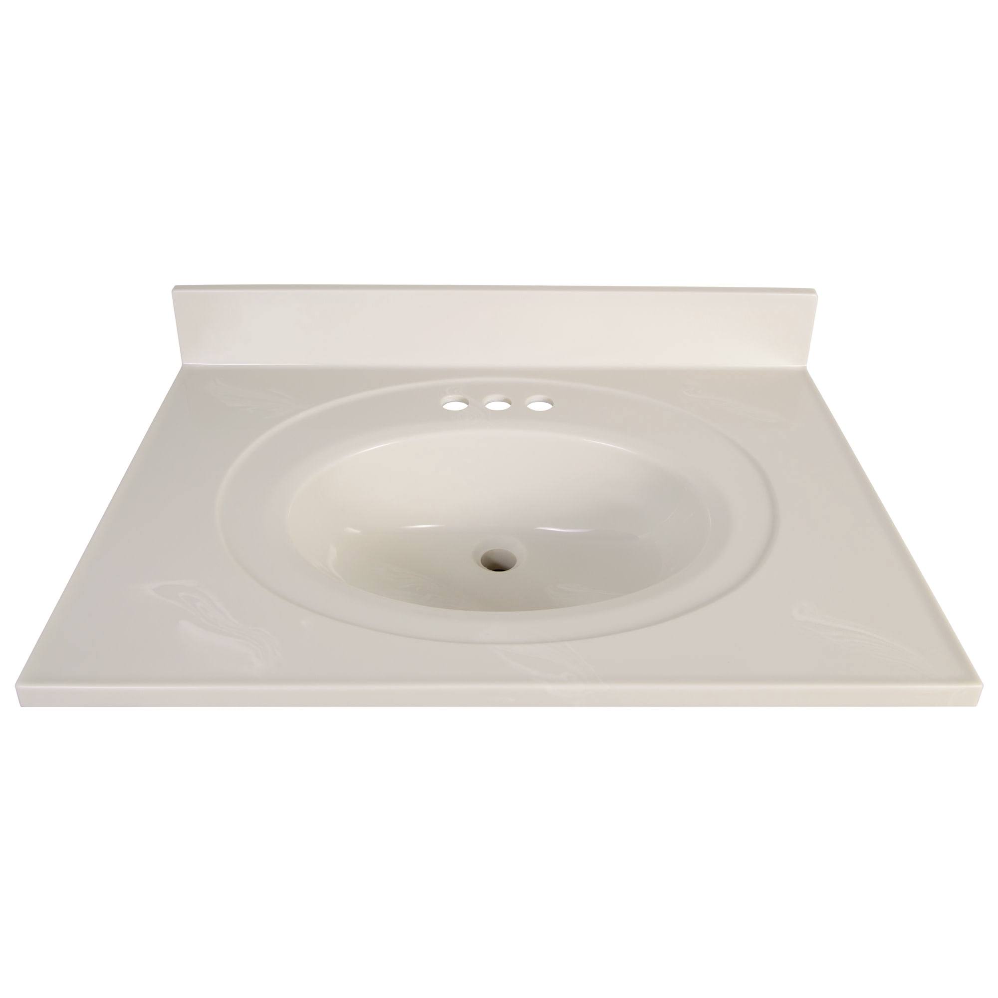 Design House 597682 Brookings Shaker 2-Door Bathroom Vanity with Cultured Marble 4 inch Centerset White on White Top, Unassembled, 31x22, Gray