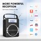 thumbnail image 2 of Radio portátil JEUJUG AM FM - Reloj digital con Bluetooth de 5 W, color negro, 2 of 7