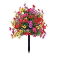 thumbnail image 2 of Artificial Petunias with Ground Stake, Faux Summer Plants, Fake Bushes Indoor Decor, Lifelike Decorative Flowers, Faux Flowers for Garden, Yard, Planter and Porch, 2 of 9