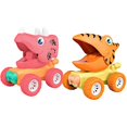 thumbnail image 1 of Vogacara 2 uds. De dinosaurio de juguete para niños, juguete de presión para niños, coche de juguete Push and Go, regalo para niños y niñas (Color de Juguetes No.2 Vogacara FN007739-02, 1 of 6
