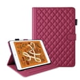 thumbnail image 3 of For iPad Mini 5 2019/Mini 4 3 2 1 Case 7.9 Inch, Rhombus Pattern Multiple Viewing Angles Stand Slim Folio Cover (Red), 3 of 6