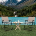 thumbnail image 7 of Andeworld Patio Folding Chairs,Outdoor Portable Dining Chairs for Lawn Garden and Porch(Khaki), 7 of 7