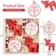 thumbnail image 2 of Adornos colgantes de madera para árbol de Navidad, 12 piezas Adornos de madera para árbol de Navidad, Colgantes de decoración de madera, Adornos colgantes de madera para árbol de Navidad con cajas de almacenamiento y cuerda y cuentas(J oso de fresa Electrónica, 2 of 5