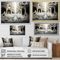 thumbnail image 4 of Designart "Monochrome Illusions Black and White Opt Art I" Modern Floater Framed Canvas Wall Art, 4 of 7