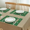 thumbnail image 5 of Merry Christmas Xmas Cookies Snowflake Candy Cane Dining Table Placemats 4PCS Heat-resistant Placemats 12 X 18 Inch Winter Table Mats for Party Kitchen Dining Decoration for Kitchen Dining Table, 5 of 5