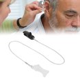 thumbnail image 1 of Large Size Black Grey Plastic  Holder Strap For Elderly Sound  Lanyard Clip, 1 of 8