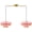 Pink, 2-Light, variant on Set of 2 Orange Pendant Lights, Nordic Flush Mount Mid Century Modern Chandeliers for Kitchen Island, Dining Room, Pantry, Farmhouse Ceiling
