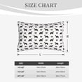 thumbnail image 4 of Pofeuu Border Collie Dog Print Polyester Microfiber Plush Pillowcases, Super Soft and Cozy Pillow Case Covers with Envelop Closure（Pillow core not included）-14"x20", 4 of 6