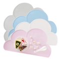 thumbnail image 2 of Manteles Individuales para niños, tapetes de silicona lavables, 4 piezas, manteles individuales con forma de nube, lavables, antideslizantes, de silicona, portátiles, impermeables, 2 of 5