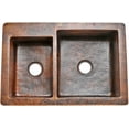 thumbnail image 3 of Premier Copper Products K40DB33229 Double Basin Drop In/Undermount Sink, 3 of 5