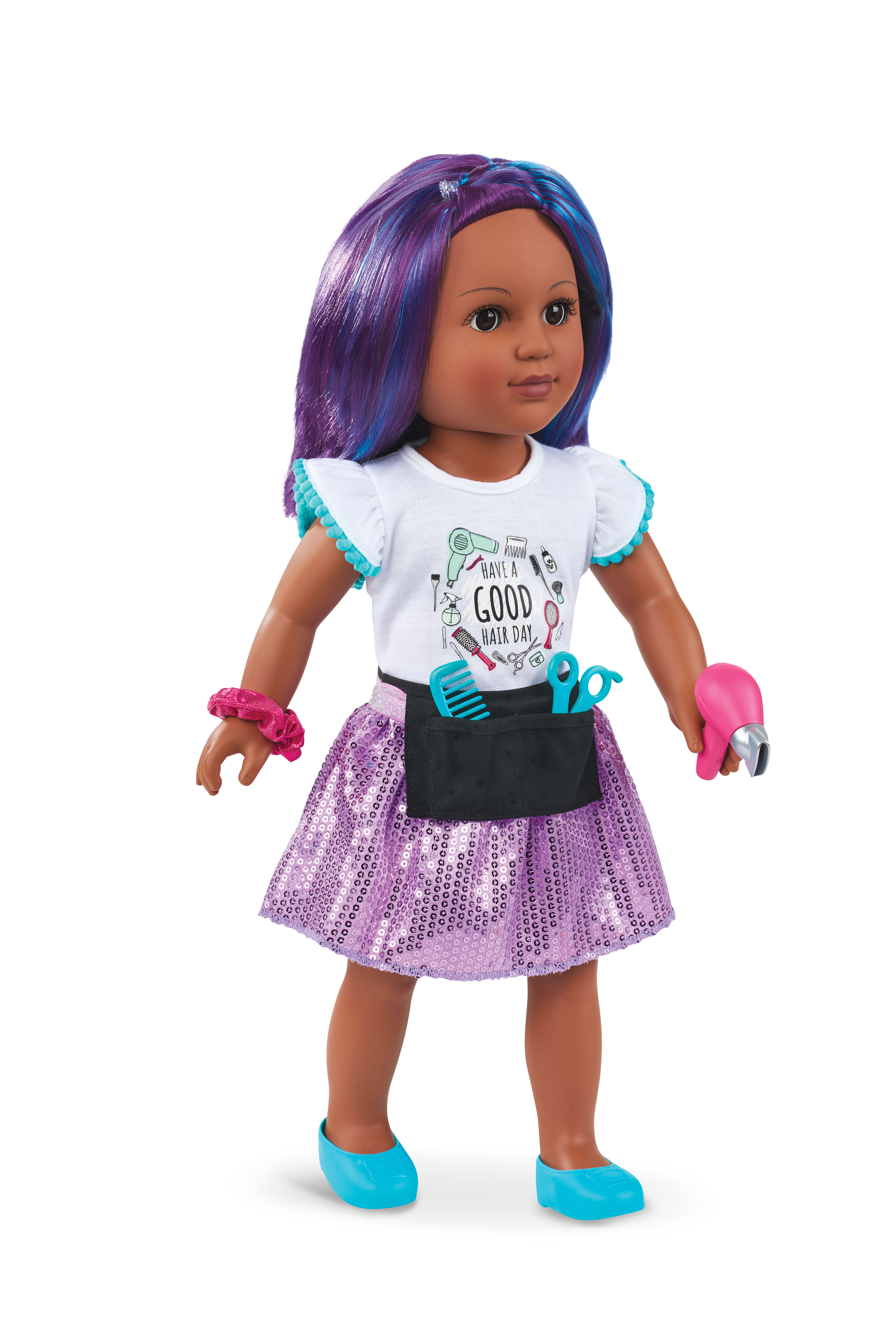 My Life as Hairstylist Play Set for 18" Dolls 23 Accessories Clothes & Shoes for sale online