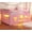 Pink, variant on Low Loft Bed Twin With Tent, Led Lights, 5 Storage Drawers, Metal Loft Bed With Bookcase,Under-bed Play Space,13.8''h Guardrail,inclined Ladder,Black