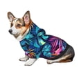 thumbnail image 7 of Sikiie Colorful Tropical Leaves Dog Hoodie,Dog Clothes,Dog Sweatshirt ,Dog Shirt, Dog Clothes for Puppy Kitten Small Dogs Cats-Small, 7 of 7