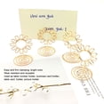 thumbnail image 3 of 20 PCS Fil Table Photo Photo Titulaire Plaqué Or Réutilisable Carte de Table avec Clip Ferme, 3 of 8